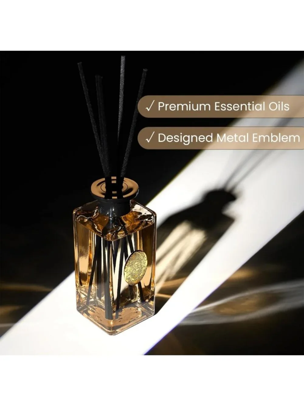 Large Reed Diffuser Set - Fresh Grapefruit Scent, Non-Toxic Essential Oil for